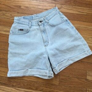 Vintage 90s Riders High Waisted Light Wash Jorts — Size 26” — Cuffed Hem